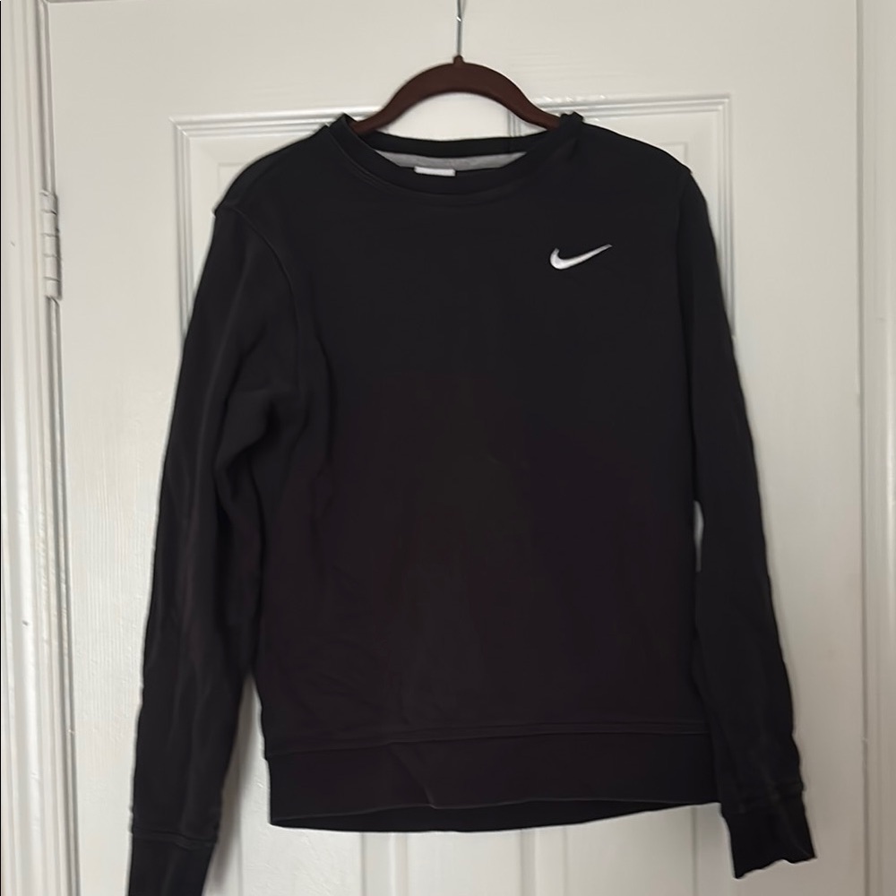 Nike Black Crewneck Sweater Casual Athletic Wear Unisex